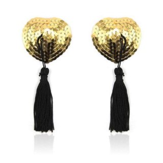 Heart shine nipples tassels (oro)