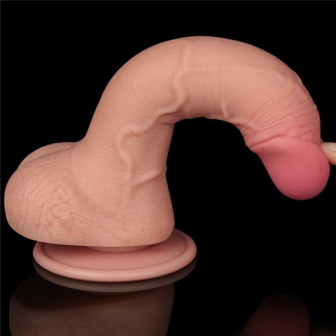 DILDO 7.5'' SLIDING SKIN DUAL LAYER DONG FLESH 24-0368