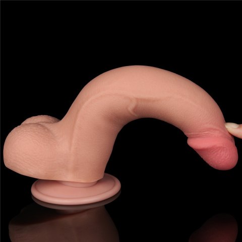 DILDO 8.5'' SLIDING SKIN DUAL LAYER DONG 24-0407