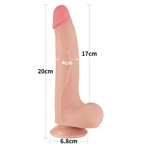 DILDO 8.5'' SLIDING SKIN DUAL LAYER DONG 24-0407