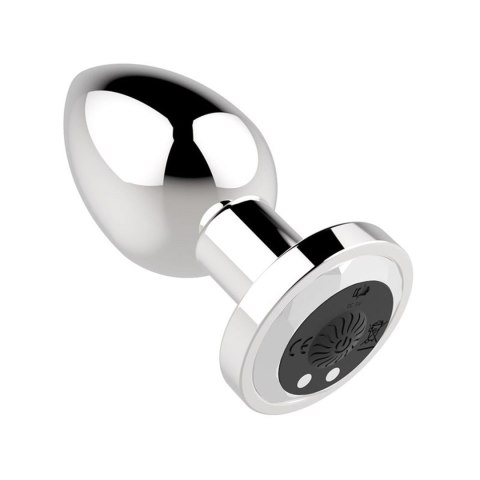 Stymulator-Rechargeable Butt Plug, korek analny Vibrator USB 10 Functions - Silver