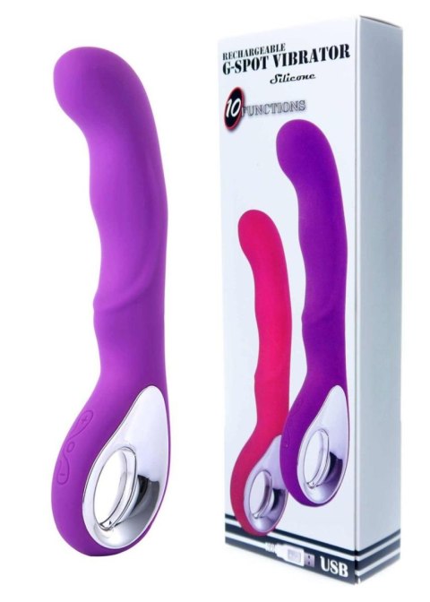 wibrator Wibrator do punktu G, G-spot 20 functions USB Purple