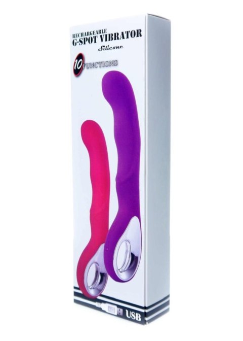 wibrator Wibrator do punktu G, G-spot 20 functions USB Purple