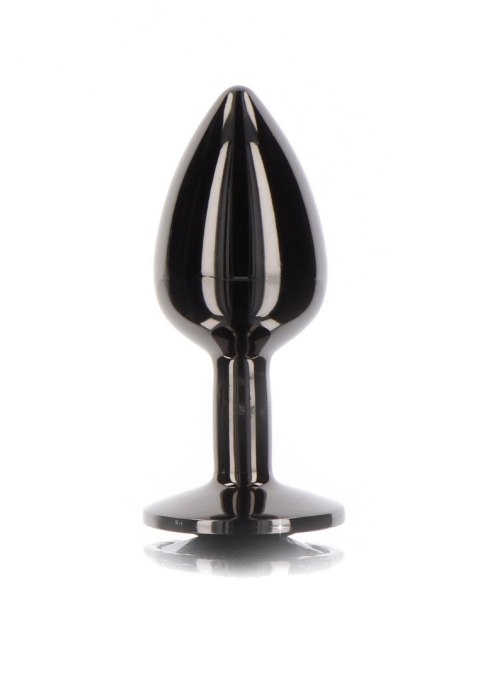 Butt Plug With Diamond Jewel L Black