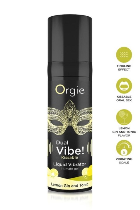 Dual Vibe! Kissable Liquid Vibrating Lemon Gin And Tonic