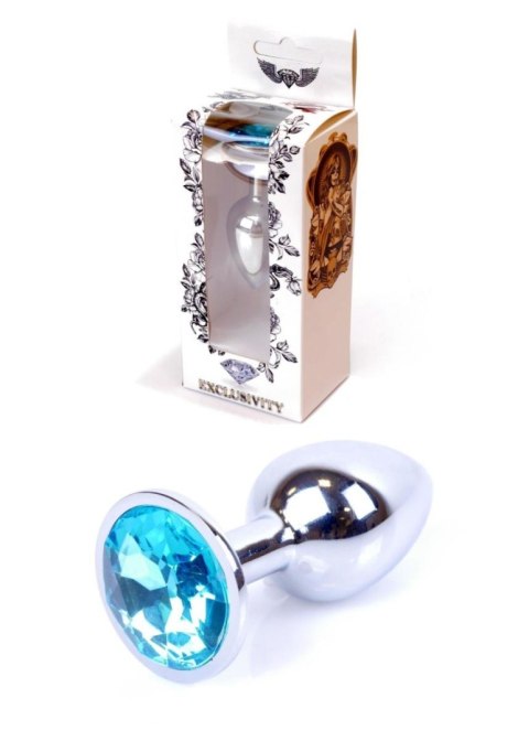 Plug-Jewellery Silver PLUG- Light Blue