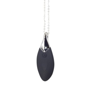 Vibrating necklace Liberty Leaf Black