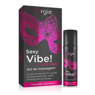 ŻEL STYMULUJĄCY SEXY VIBE! INTENSE ORGASM - LIQUID VIBRATOR 15 ML 27-0004