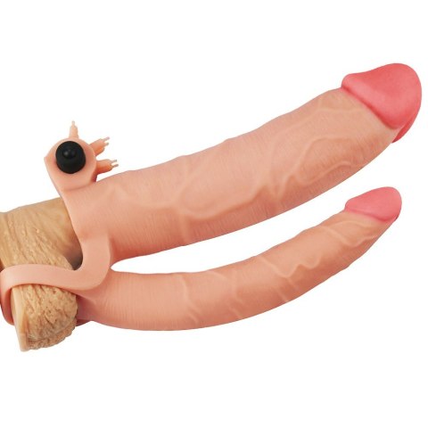 PRZEDŁUŻKA Z WIBRACJĄ ADD 3" VIBRATING DOUBLE PENIS SLEEVE 24-0436