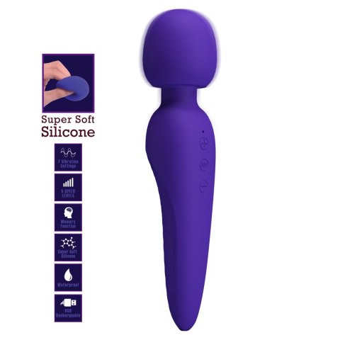 WIBRATOR - Meredith Dark Purple, 5 levels of speed control Memory function 7 vibration functions