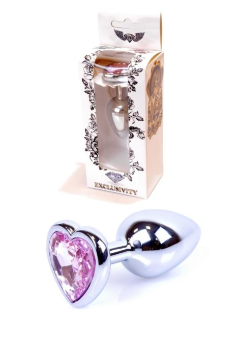 Plug-Jewellery Silver Heart PLUG- Rose