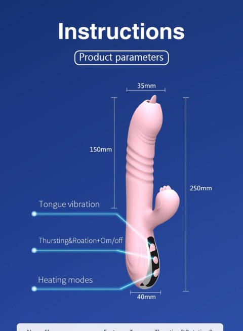 Wibrator-Fairy USB 3 functions of thrusting / 20 vibrations