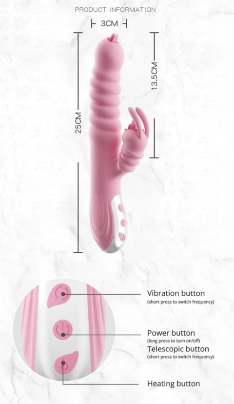 Wibrator-Hannah USB -Pink