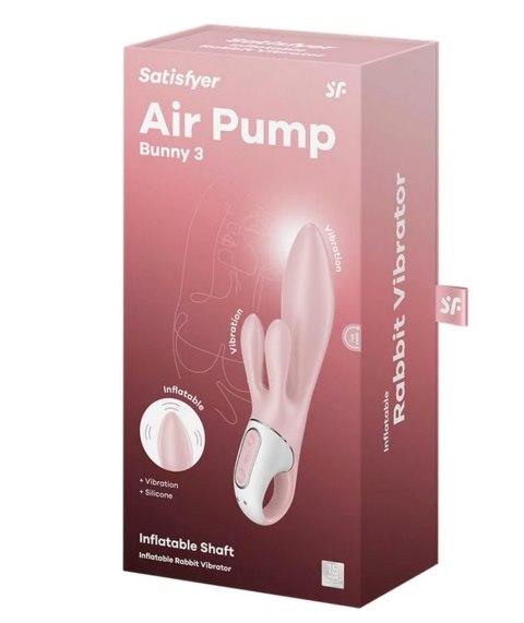 Air Pump Wibrator króliczek 3 rose