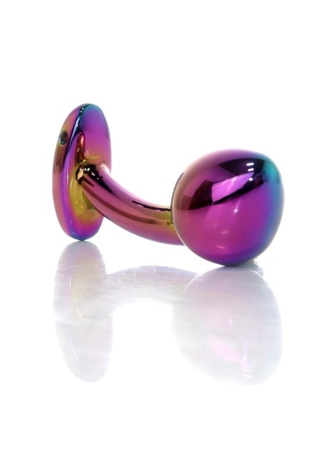 Plug, korek analny-Jewellery Multicolour Curved plug, korek analny- M