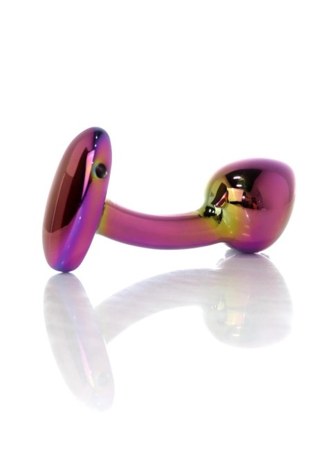 Plug, korek analny-Jewellery Multicolour Curved plug, korek analny- M