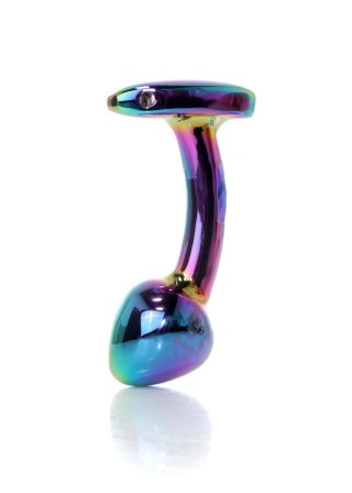 Plug, korek analny-Jewellery Multicolour Curved plug, korek analny- S