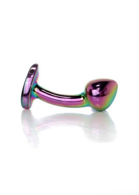 Plug, korek analny-Jewellery Multicolour Curved plug, korek analny- S