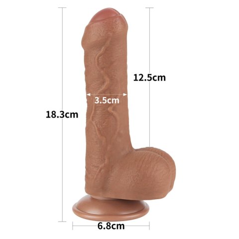 7'' Sliding Skin Dual Layer Dong Brown