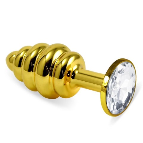 Gold Spiral Plug, korek analny Clear