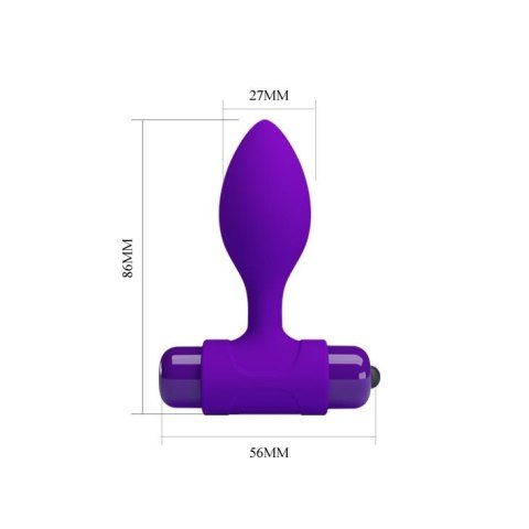 PRETTY LOVE -Vibra Butt Plug Purple