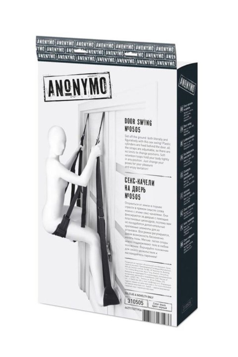 Anonymo Sex swing on the door , nylon, black