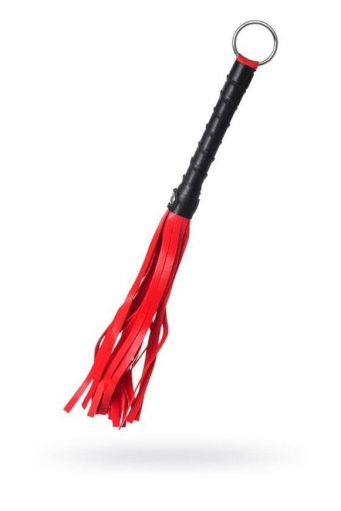 Anonymo flogger, PU leather, red, 28 cm