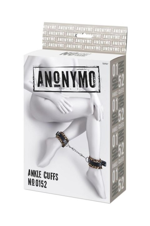 Anonymo handcuffs, PU leather, print, 27 cm