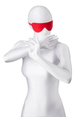 Anonymo mask, PU leather, red, 65 cm