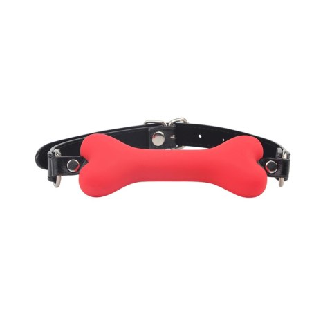 Behave! Doggle Bone Bit Gag-Red