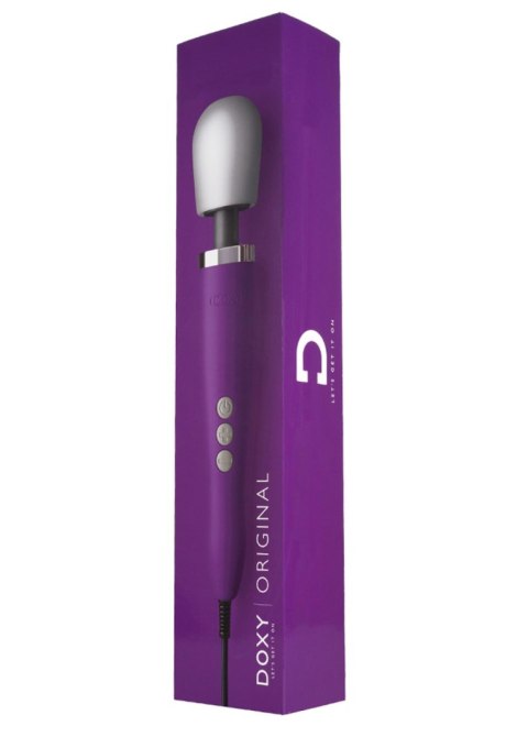 DOXY wibrator różdżka, mikrofon, na kablu Original Wibrator, masażer, wand Purple