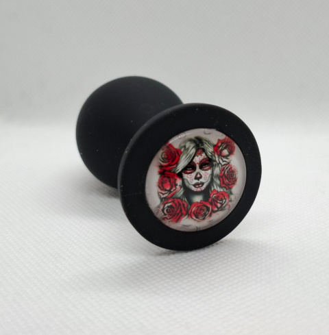 Korek analny "Sugar Skull & Roses"