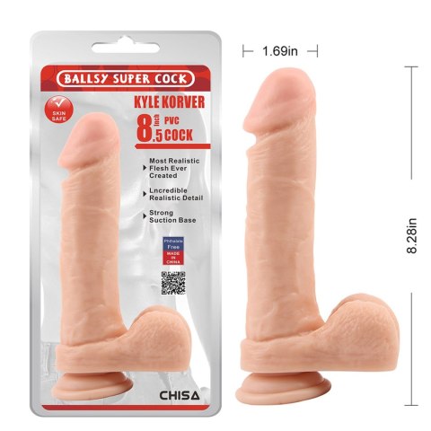 Kyle Korver 8.5" Dildo Flesh