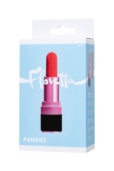 Mini-vibrator Flovetta by Toyfa PANSIES, ABS plastic, black, 9 cm