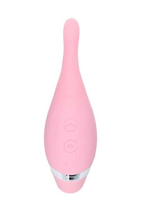 Multifunctional erogenous zone stimulator Flovetta by Toyfa DAHLIA, silicone, pink, 14 cm