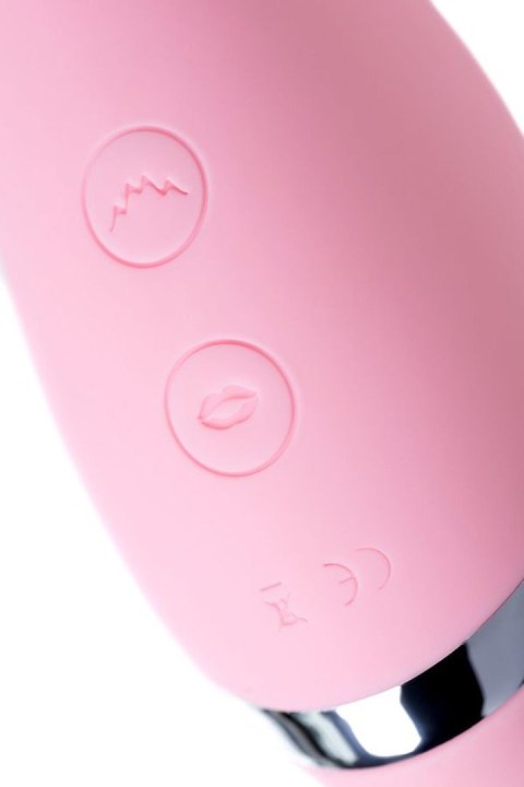 Multifunctional erogenous zone stimulator Flovetta by Toyfa DAHLIA, silicone, pink, 14 cm