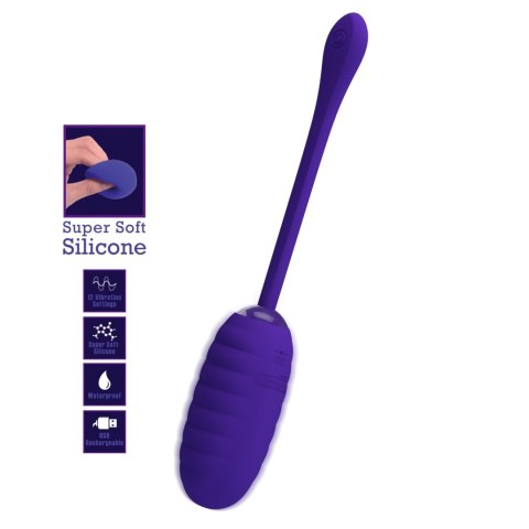 PRETTY LOVE - KIRK Super Soft Silicone, 12 vibration functions