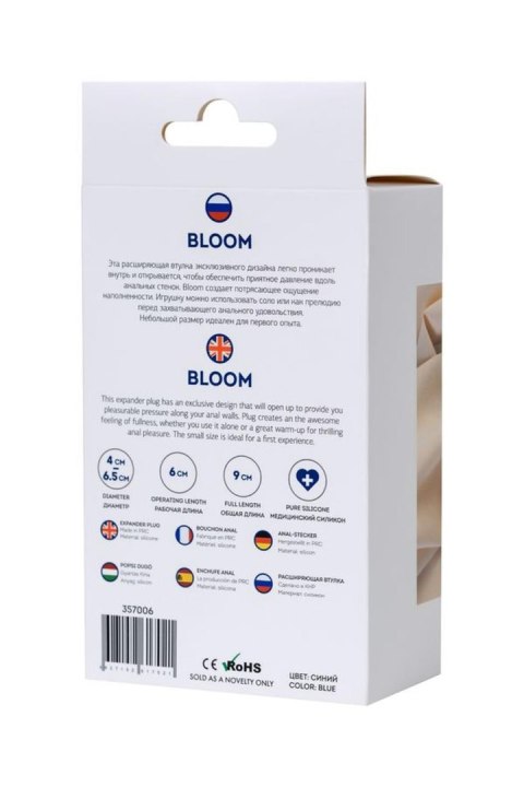 ToDo Bloom Blue Expander Plug, korek analny M