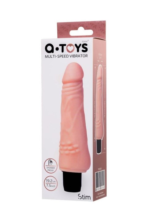 A-TOYS, Realistic Multi-Speed vibrator,, TPE, vibration modes, 15,5 cm