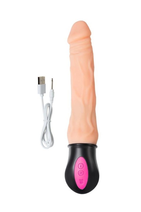 A-TOYS Vibrator with heating TPE 12 speeds bendable rechargble