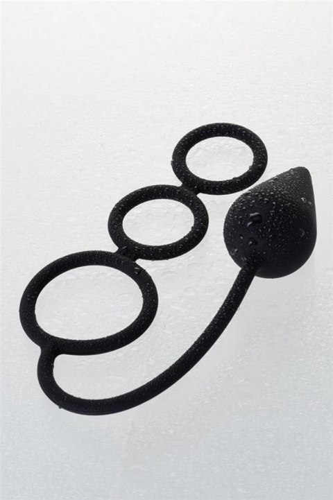 EROTIST Butt plug, korek analny with an erection ring (M)