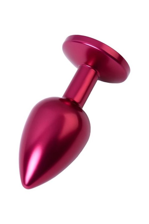 Red anal plug TOYFA Metal with a red colored gem