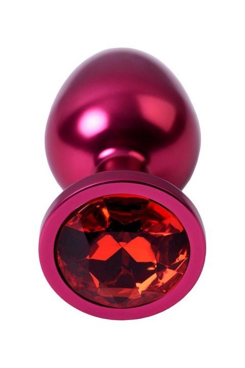 Red anal plug TOYFA Metal with red gem