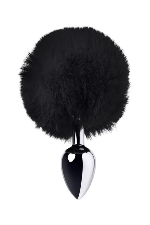 Silver anal plug TOYFA Metal with faux fur