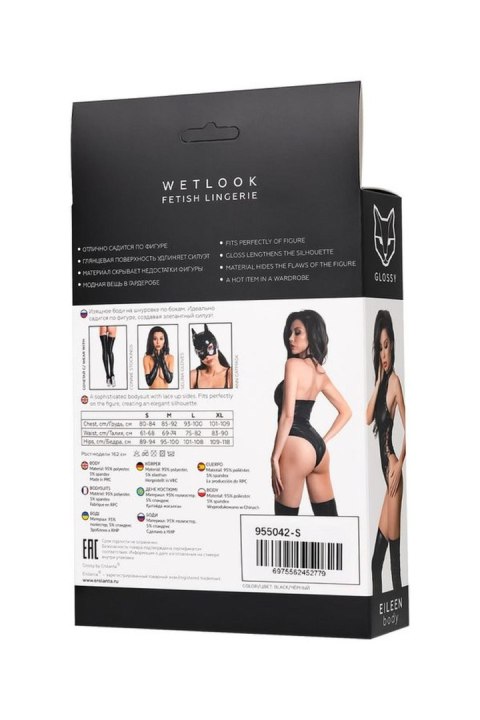 Wetlook body Eileen - black S Wetlook body Eileen - black S