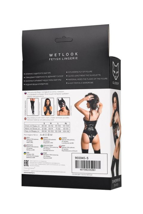 Wetlook body Sherrie - black M