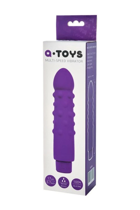 A-TOYS, Vibrator, Silicone, Purple, 17 cm