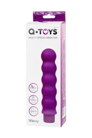 A-TOYS, Vibrator, Silicone, Purple, 17 cm