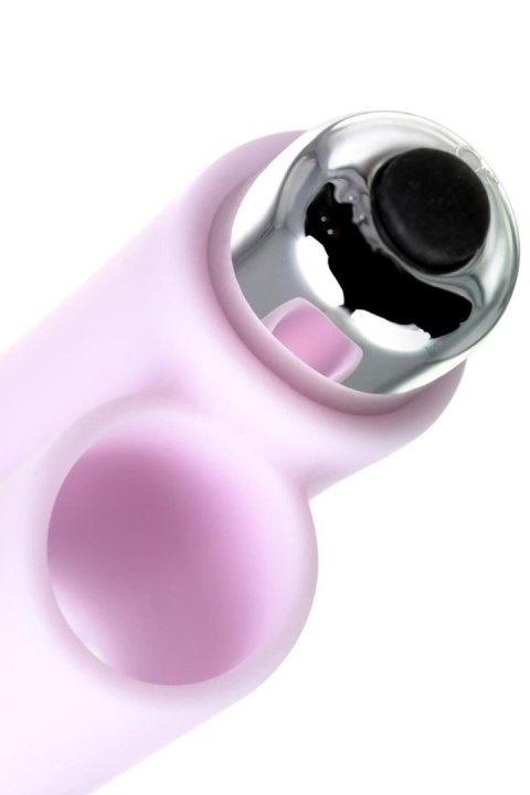 JOS NOVA, Finger vibrator for anal stimulation, silicone, powder pink, 9 cm