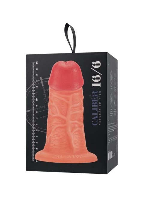 Realistic dildo Caliber 16/6 , PVC, flesh, length 16cm, diameter 6cm